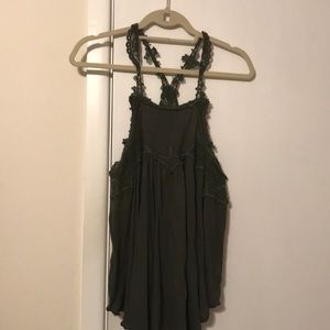 Free People Olive Tank
